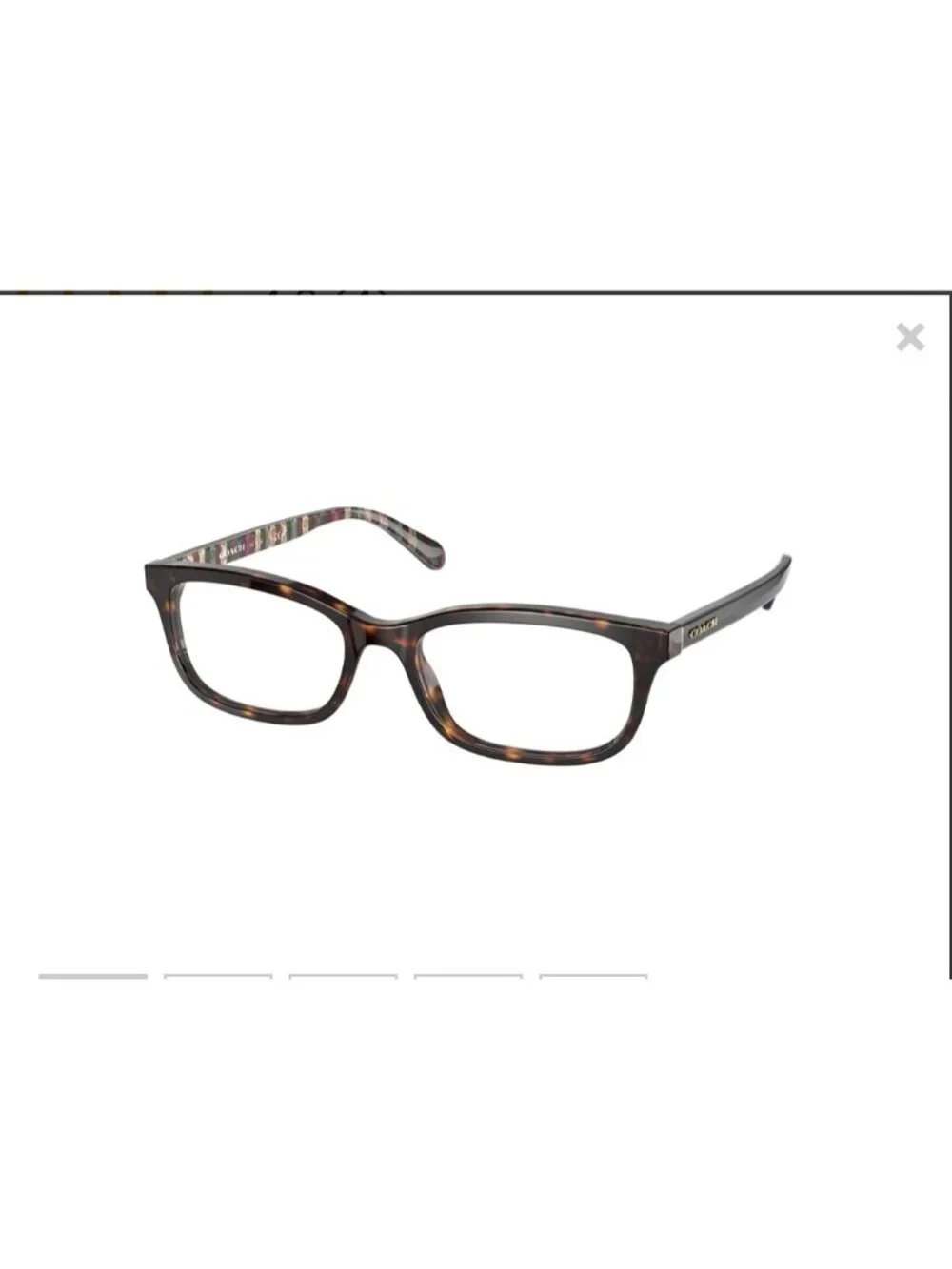 Coach HC 6174 5120 Eyeglasses Frames Dark Tortoise Champagne 52 17 140